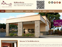 Tablet Screenshot of hotelmcminnville.com